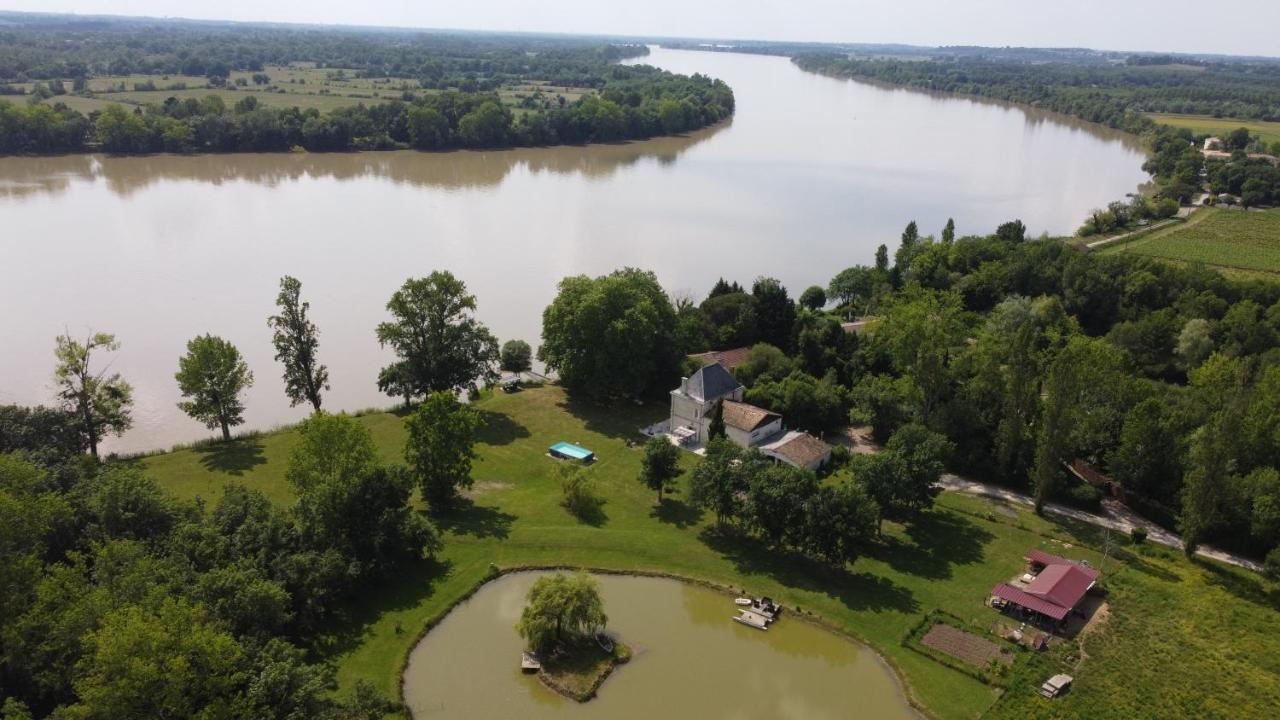 Le Cast'L 2 Coin De Paradis En Bord De Dordogne La Riviere (Gironde) Exterior foto