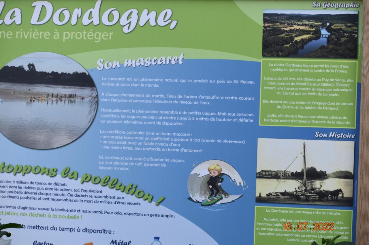 Le Cast'L 2 Coin De Paradis En Bord De Dordogne La Riviere (Gironde) Exterior foto